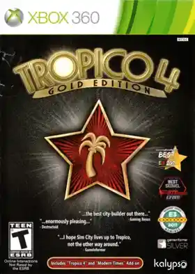 Tropico 4 Gold Edition (USA) box cover front